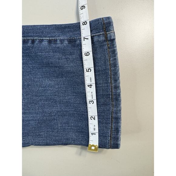 Vintage Boston Proper Straight Leg Denim Jeans 8 Dark Wash Y2K Classic High Rise - Picture 10 of 15